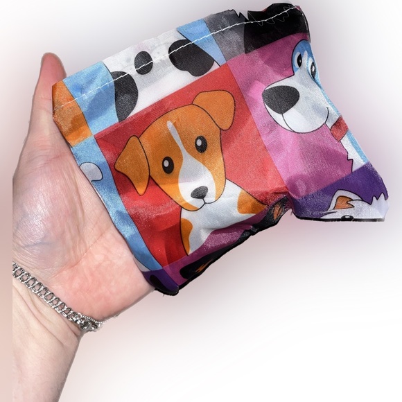 Polyester Large Foldable Portable Shopping Bag / Large Capacity Tote Bag Dogs - Picture 6 of 8